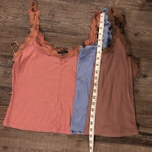 NWOT Three Crop Cami’s from Dynamite